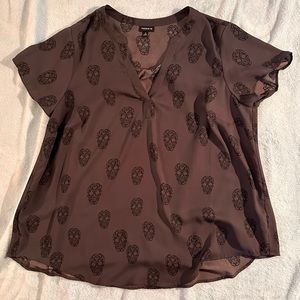 Skull torrid blouse